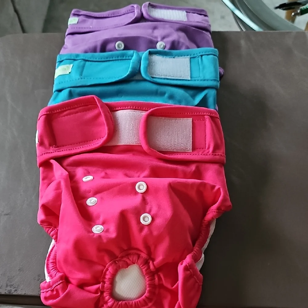 Vibrant Cloth Diaper Set for Dogs